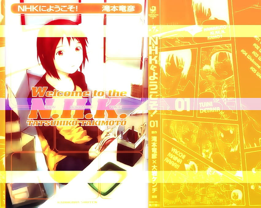Orange Time of Live, white, welcome to the nhk, girl, nhk ni youkoso, orange, book, anime, misaki, manga HD wallpaper