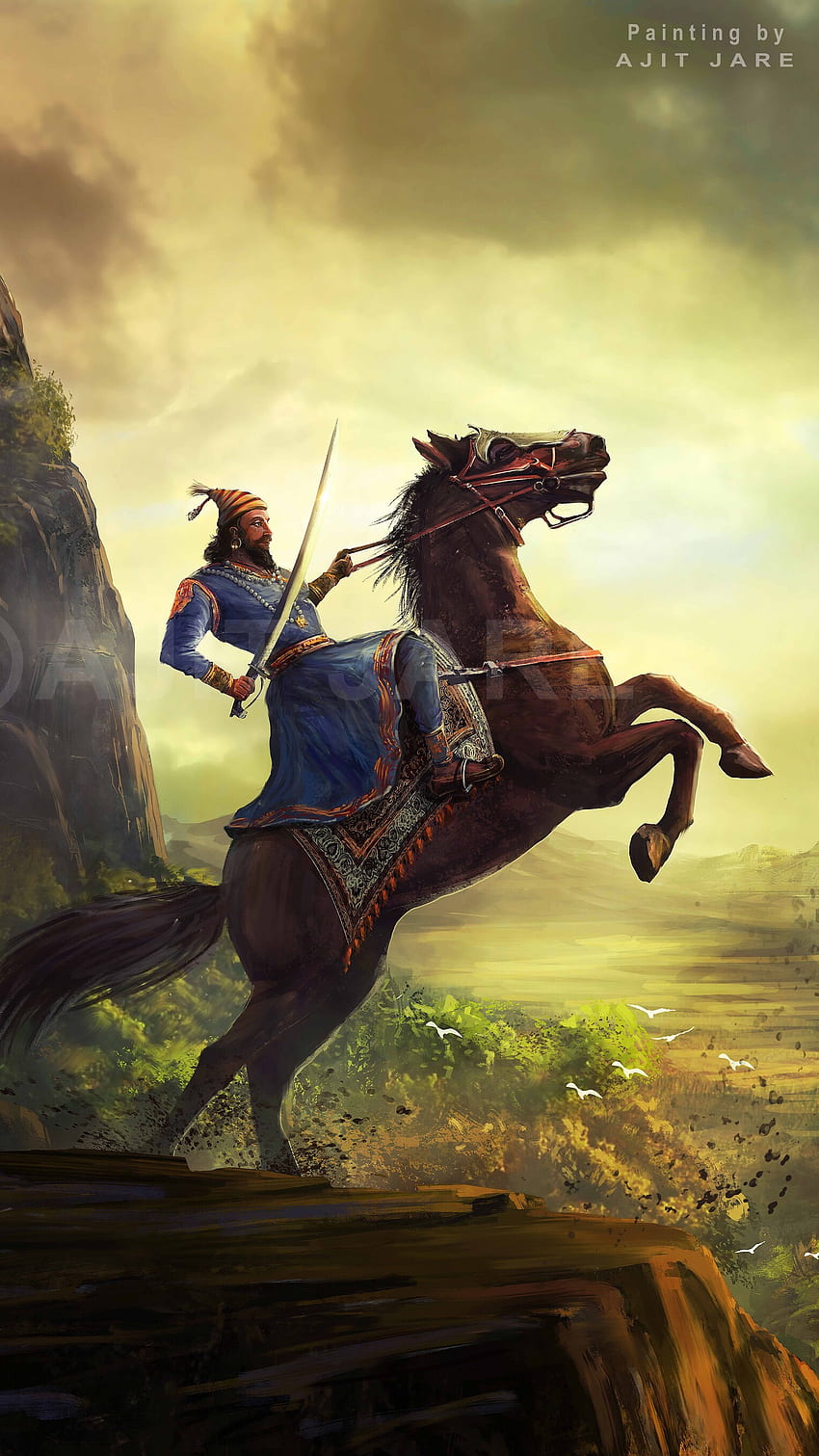 Shivaji Maharaj, Imperium Marathów, Wojownik, Król Marathów Tapeta na telefon HD