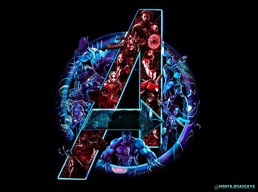 Pembalas: Logo Perang Infinity. Poster Avengers, pahlawan super Marvel, Avengers, Logo Infinity Wallpaper HD