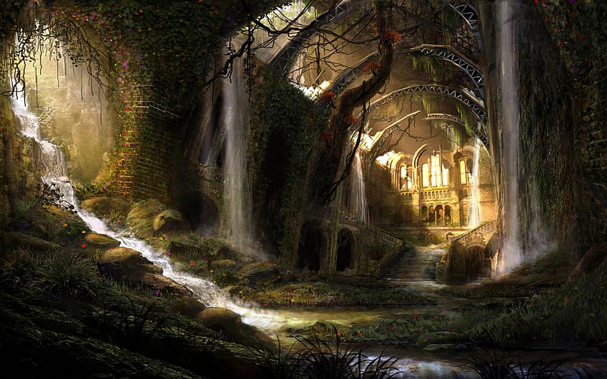 Fantasy Landscape background, Landcapes HD wallpaper