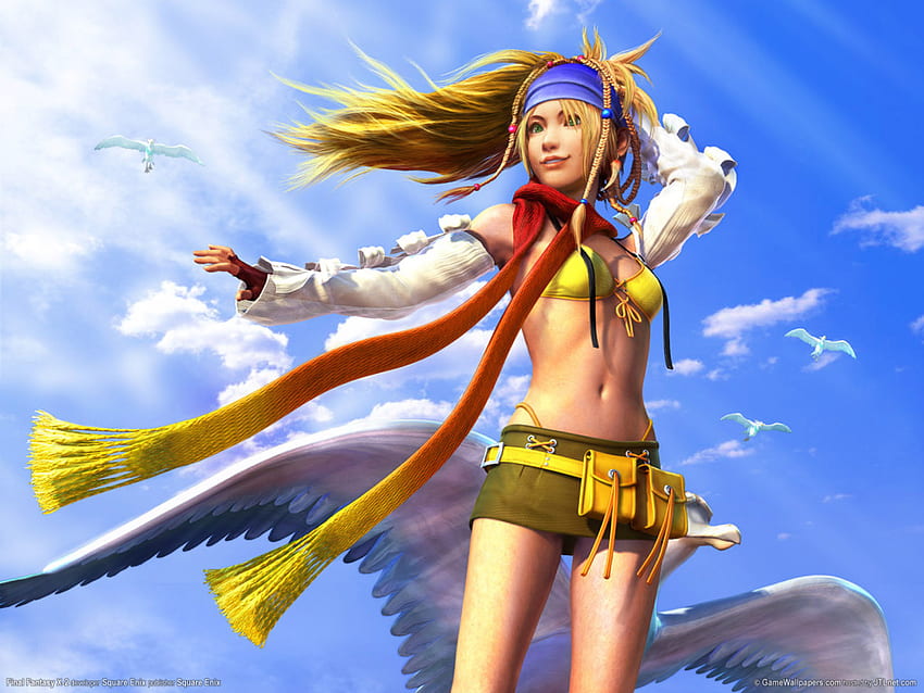 Final_Fantasy, fantasi terakhir, gadis, langit, anime Wallpaper HD