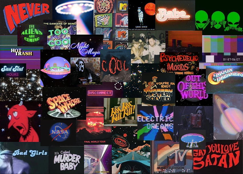 vhs space aesthetic laptop . Edgy , iPhone tumblr aesthetic, Laptop , Skater Aesthetic Laptop HD wallpaper