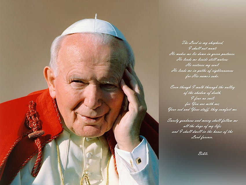 Beatification Pope John Paul II computer . John paul ii, Pope john paul ii, John paul, Pope John Paul 2 HD wallpaper