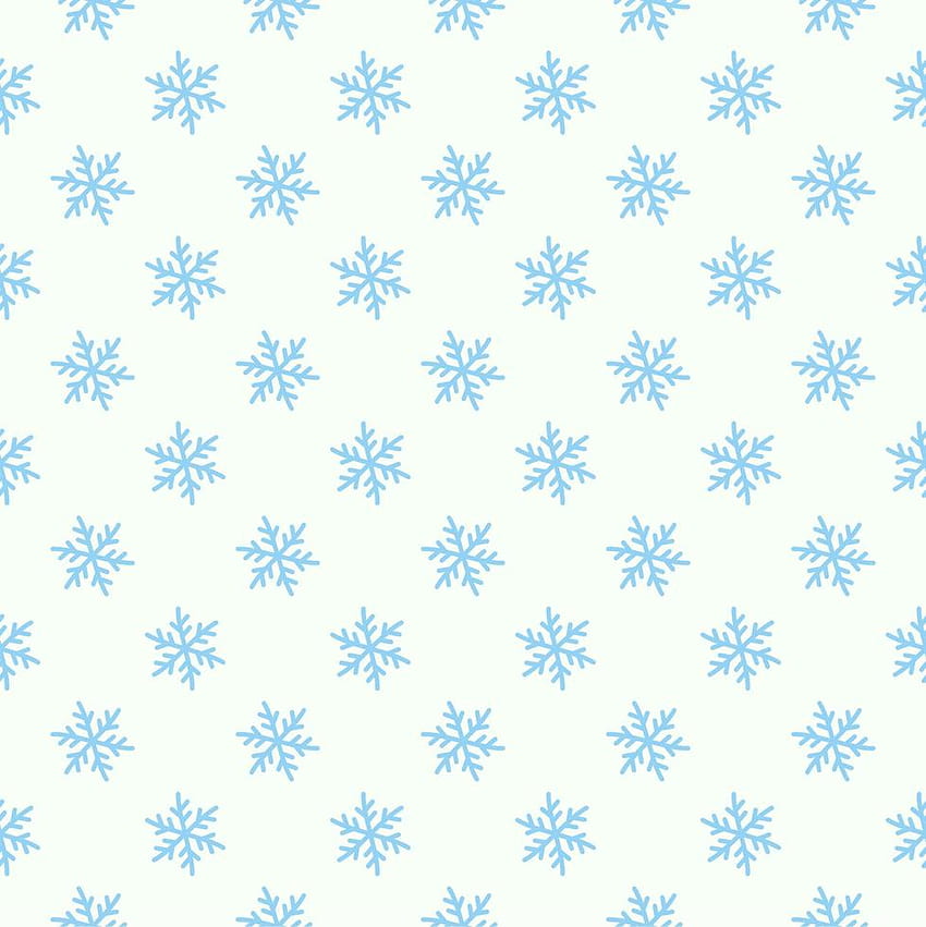Прост безшевен модел на снежинка. Син сняг на бял фон. Абстрактна, опаковъчна декорация. Символ на зимата 4746805 Векторно изкуство във Vecteezy, Снежен модел HD тапет за телефон