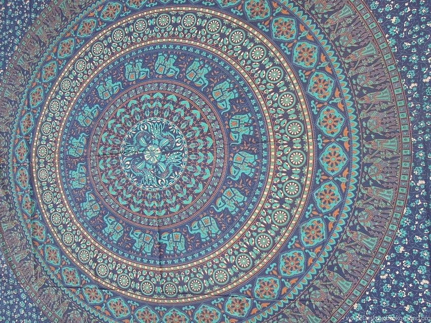 Mandala indien hippie hippie tenture murale tapisserie jeter canapé-lit Fond d'écran HD