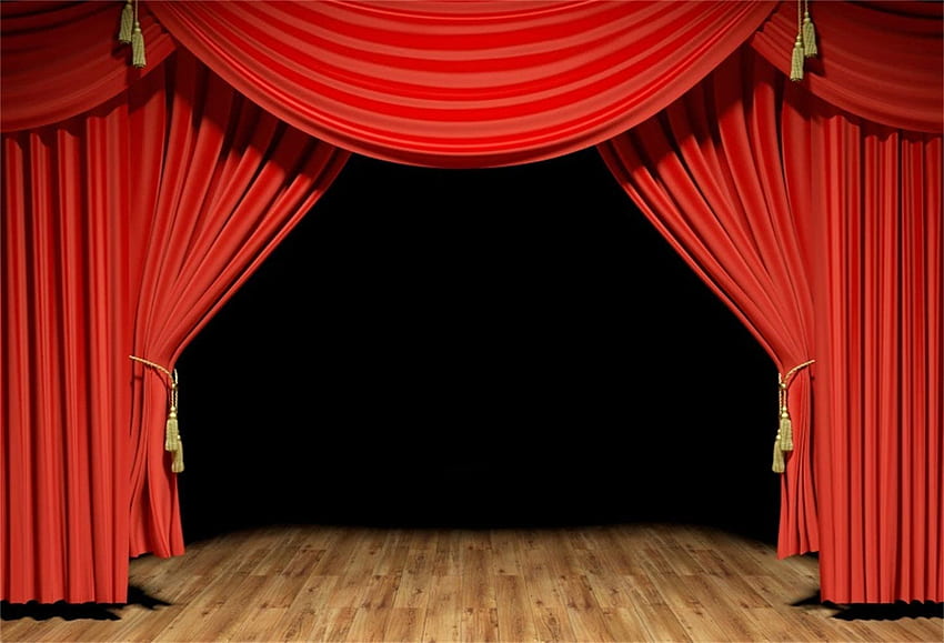 Laeacco ft Dark Wooden Stage Backdrop Vinyl Faint Light Red Curtain Valance Rustic Grunge Wooden Floor Background Performance Show Award Ceremony Banner Talent Show Openning Ceremony Shoot : Home & Kitchen HD wallpaper