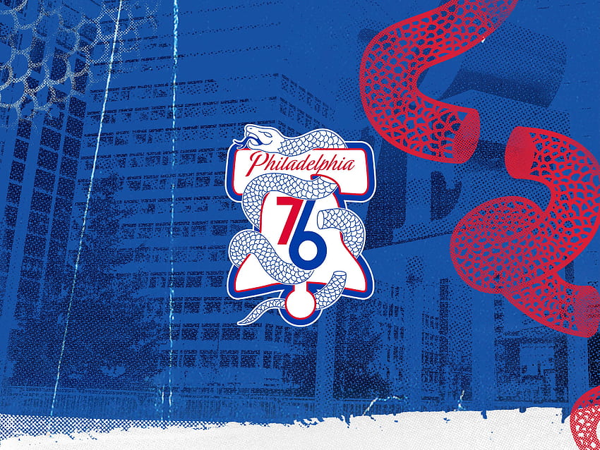 Philadelphia 76ers Wordmark Logo Wallpaper by llu258 on DeviantArt