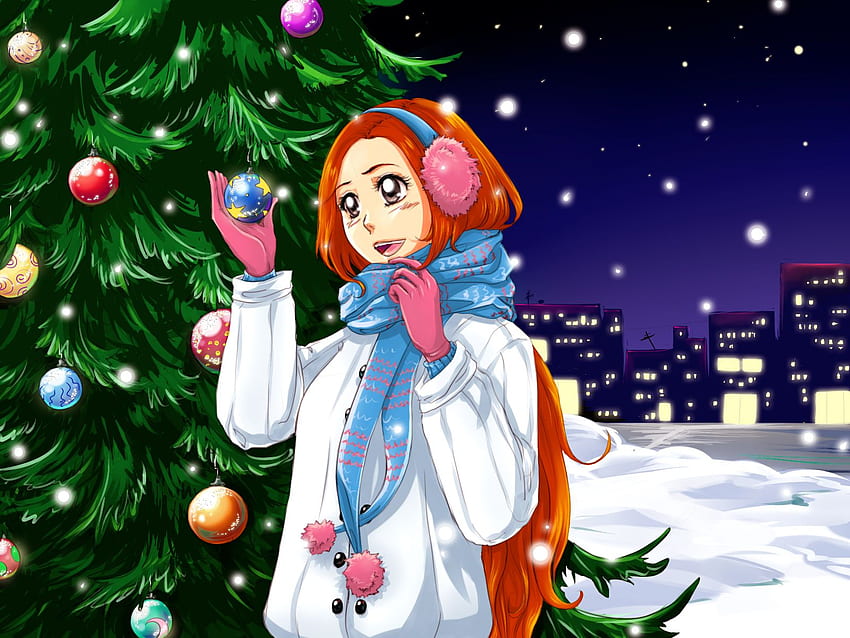 Inoue Orihime - BLEACH - Anime Board, Bleach Christmas HD wallpaper