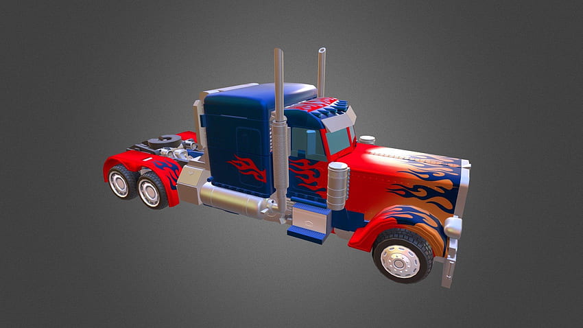 Optimus Prime (Transforming Model) - 3D model, Optimus Prime Truck HD  wallpaper | Pxfuel