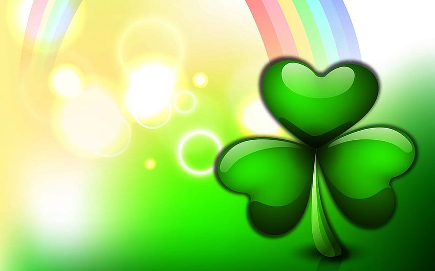 Saint Patrick's Day Background, Irish Shamrock HD wallpaper
