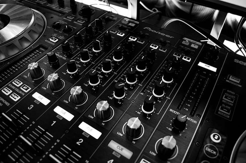 Mixer Dj Musik Schwarz WeiãŸ Audio Panel - Stock Dj - , DJ System HD wallpaper