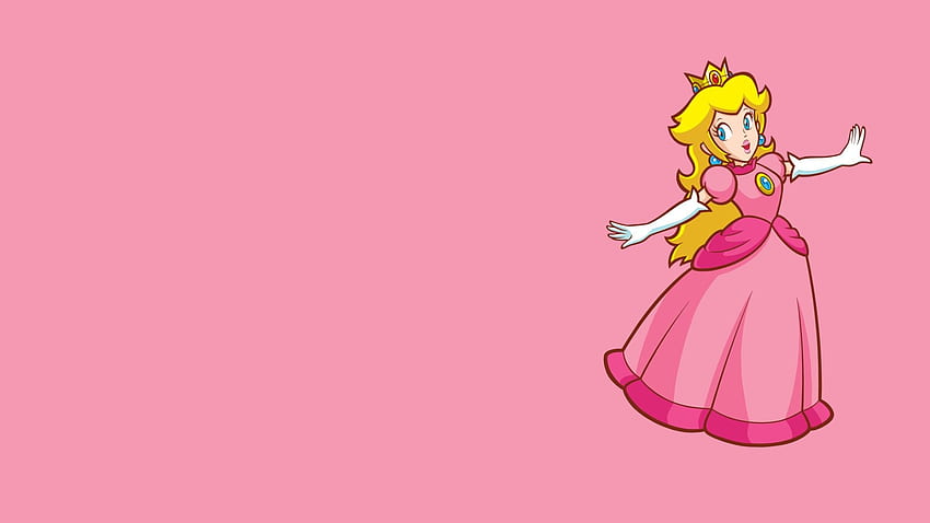Prenses Şeftali, Nintendo, Süper Mario, Video oyunları, Minimalizm, Minimalist Prenses HD duvar kağıdı