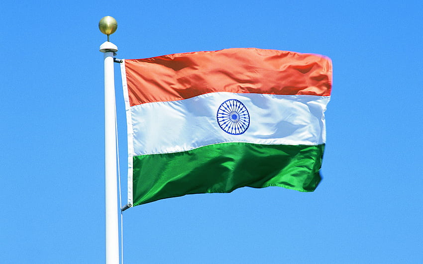 Bandiera dell'India, nazione, bandiera, paese, India Sfondo HD