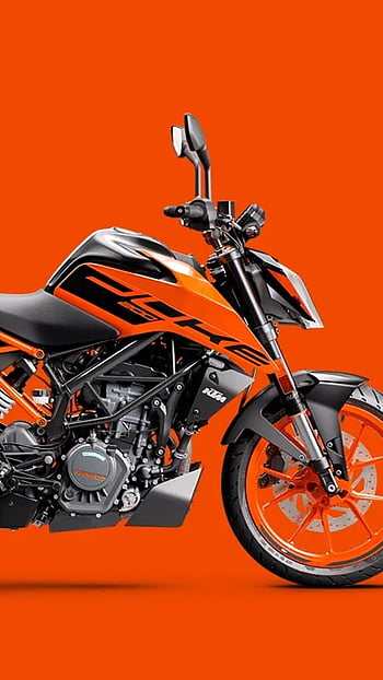 Ktm Duke 200, Orange Background, ktm, bike HD phone wallpaper | Pxfuel