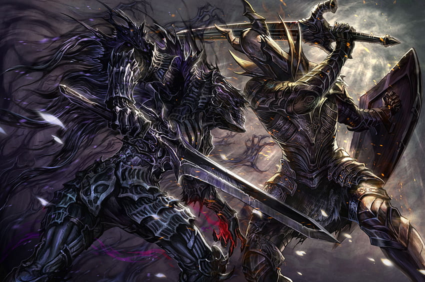 Dark Wraith vs Black Knight Dark Souls Dark Souls Kunst Dark Souls 3 [] für Ihr , Handy & Tablet. Erkunde Darkwraith, den schwarzen Ritter von Dark Souls HD-Hintergrundbild