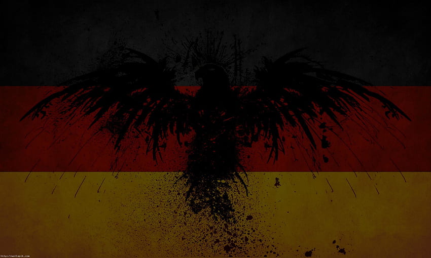 German Flag Eagle HD wallpaper
