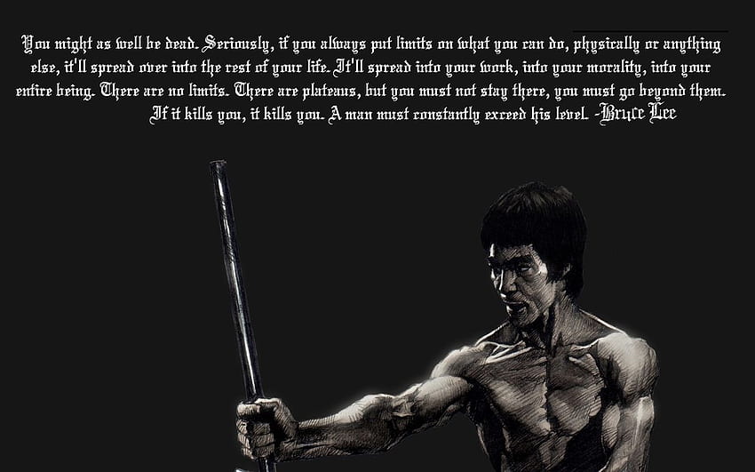 Bruce Lee Quotes HD wallpaper