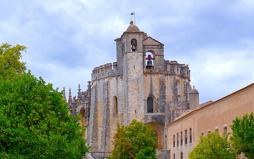 Convent de Christo, klasztor, portugalia, templariuszy, historyczny, twierdza, tomar, unesco, zamek, twierdza Tapeta HD