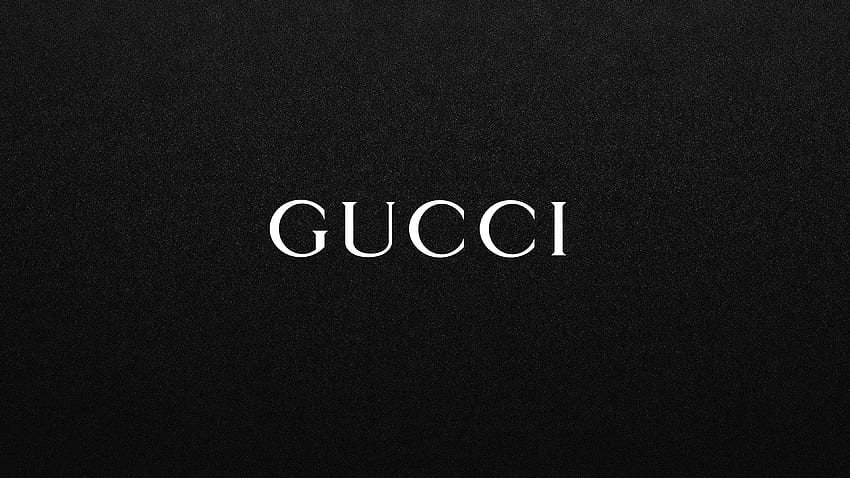 Gucci White Logo On Black Background Tablet HD wallpaper | Pxfuel