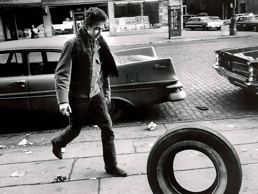 Bob Dylan, blanco, negro, dylan, autos, bob fondo de pantalla