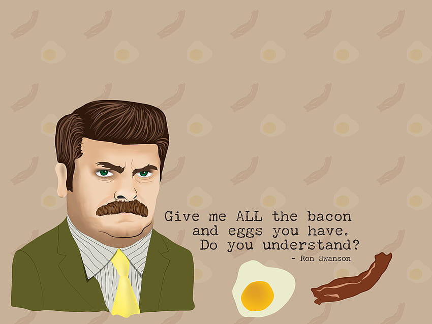 Ron Swanson and Background HD wallpaper
