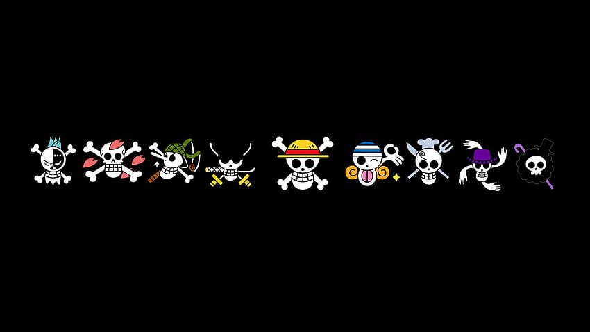 Piratas del Sombrero de Paja - ONE PIECE -, Logotipo del Sombrero de Paja fondo de pantalla