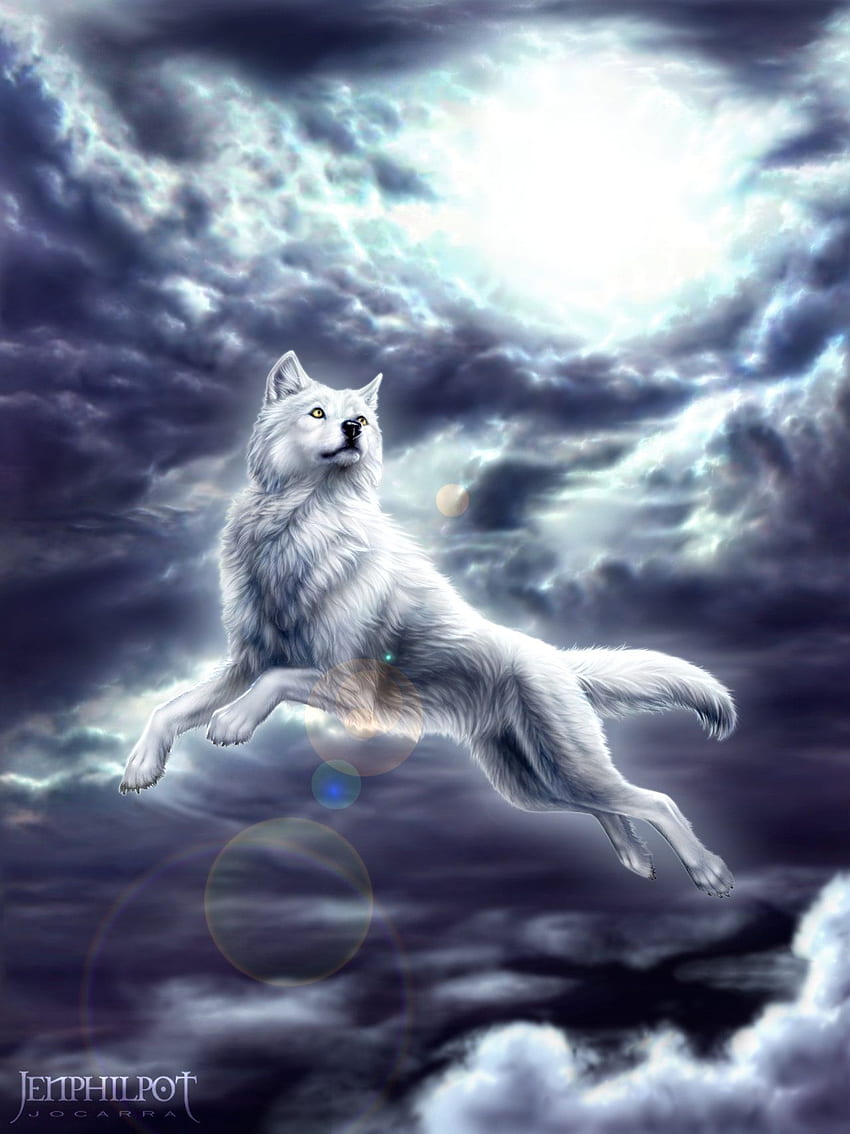 Spirit Animals Background. Animals , Funny Animals and Spring Animals , Legendary Wolf HD phone wallpaper