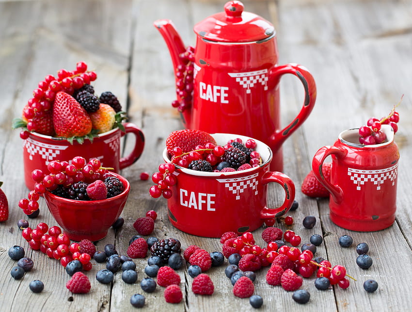Food, Strawberry, Tablewares, Raspberry, Bilberries, Berries, Currant, Blackberry HD wallpaper