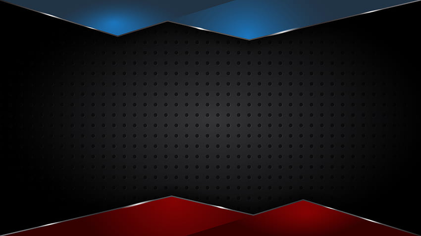 Schwarze abstrakte Matte geometrischer roter und blauer Hintergrund elegantes futuristisches glänzendes rotes und blaues Licht im Jahr 2021. Schwarz abstrakt, Poster-Hintergrunddesign, schwarzes iPhone HD-Hintergrundbild