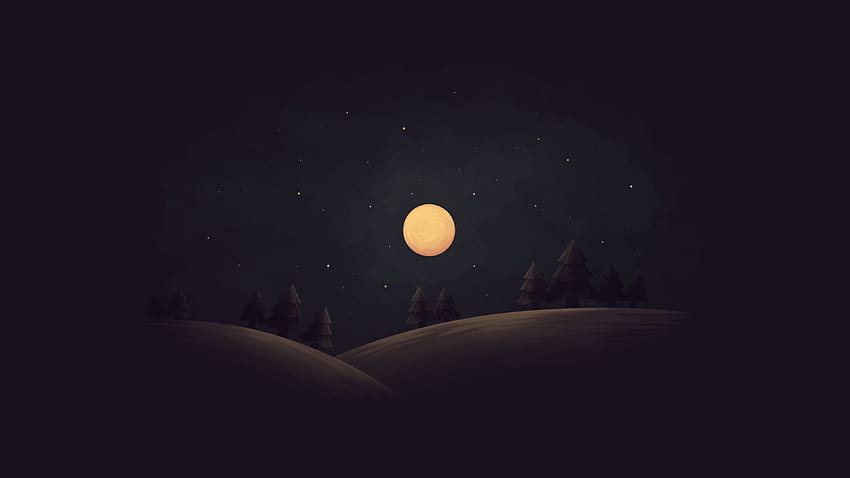Einfache Nacht, Künstler HD-Hintergrundbild