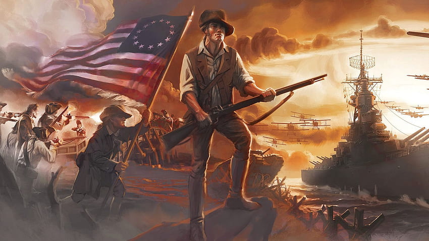 American Revolution, Revolutionary War HD wallpaper
