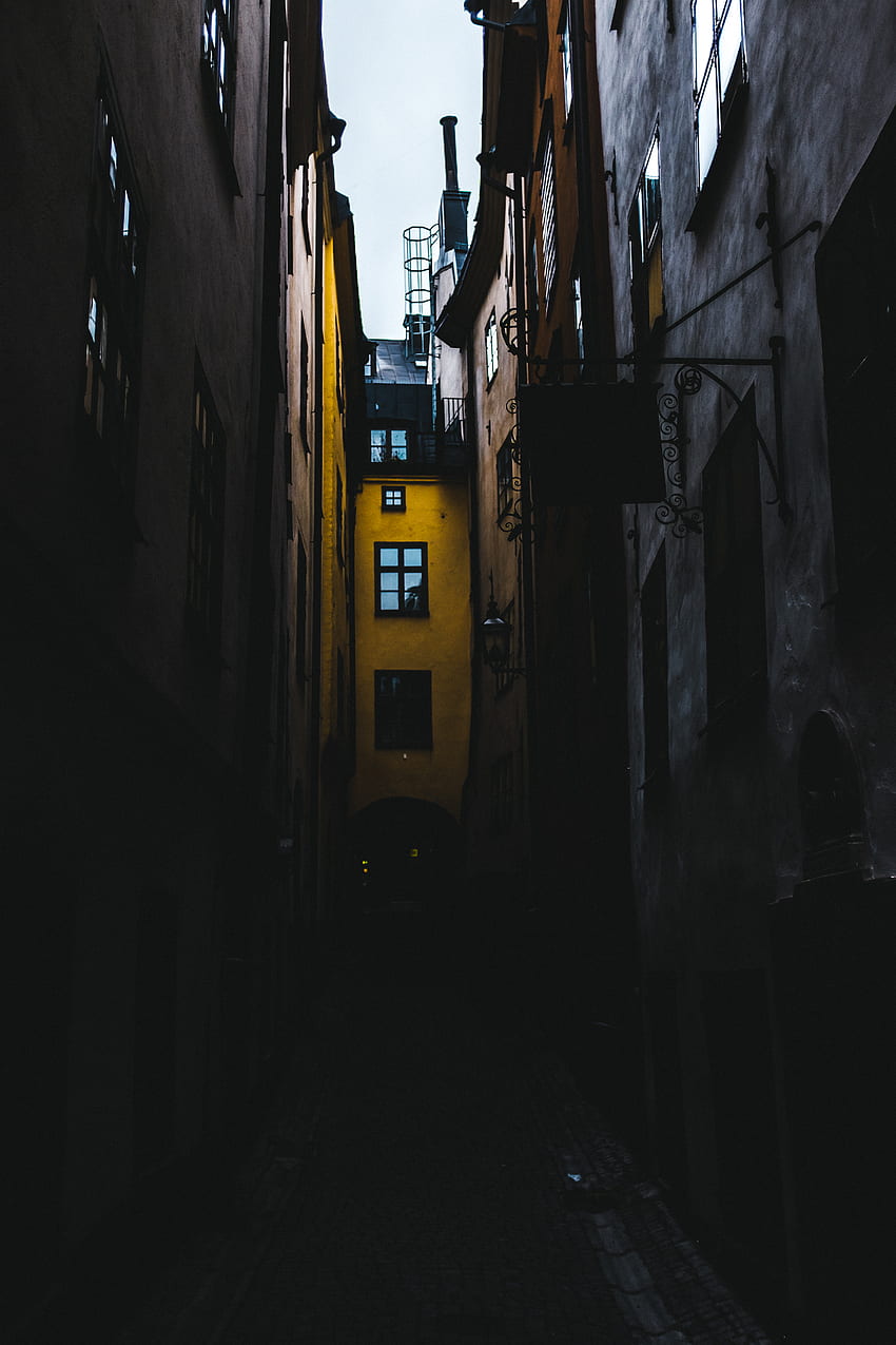 都市, 建物, 夕方, 通り, ストックホルム, スウェーデン, レーン, 旧市街, 旧市街 HD電話の壁紙