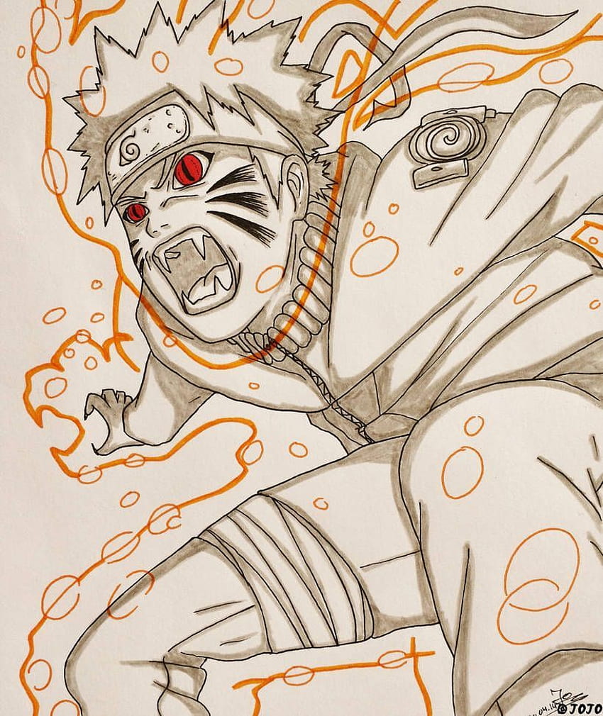 Kyuubi Naruto Line Art Naruto sketch transparent background PNG clipart   HiClipart