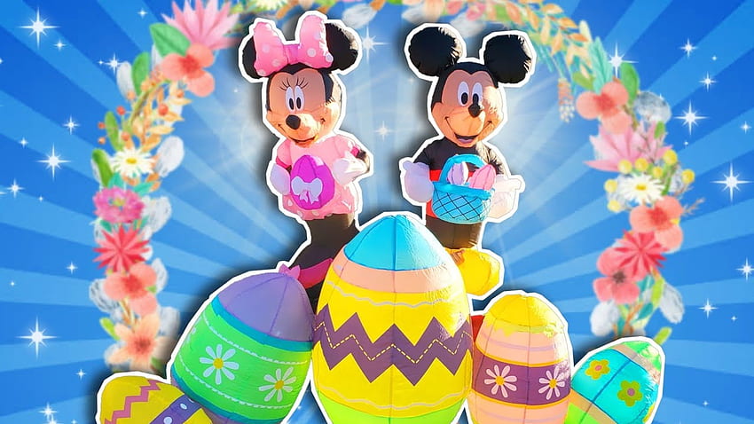 Mickey & Minnie Mouse Easter Inflatables Egg Blow Ups 7 Feet 2021 HD wallpaper