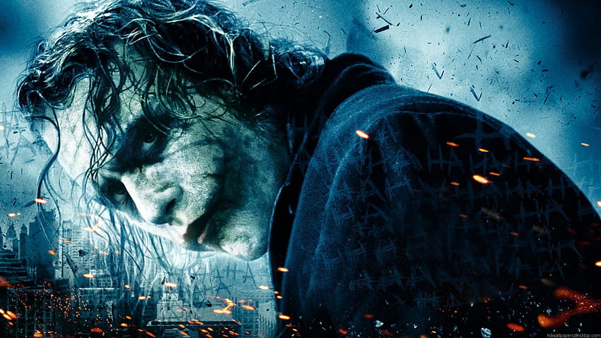 Joker, Heath Ledger, Kara Şövalye, Gelmiş geçmiş en müthiş kötü adam HD duvar kağıdı