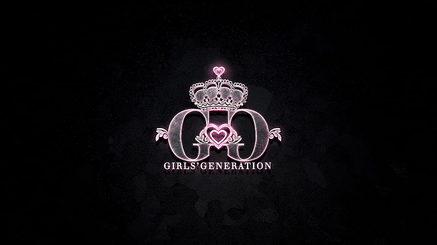 Logo Snsd czarne, logo Girls' Generation Tapeta HD
