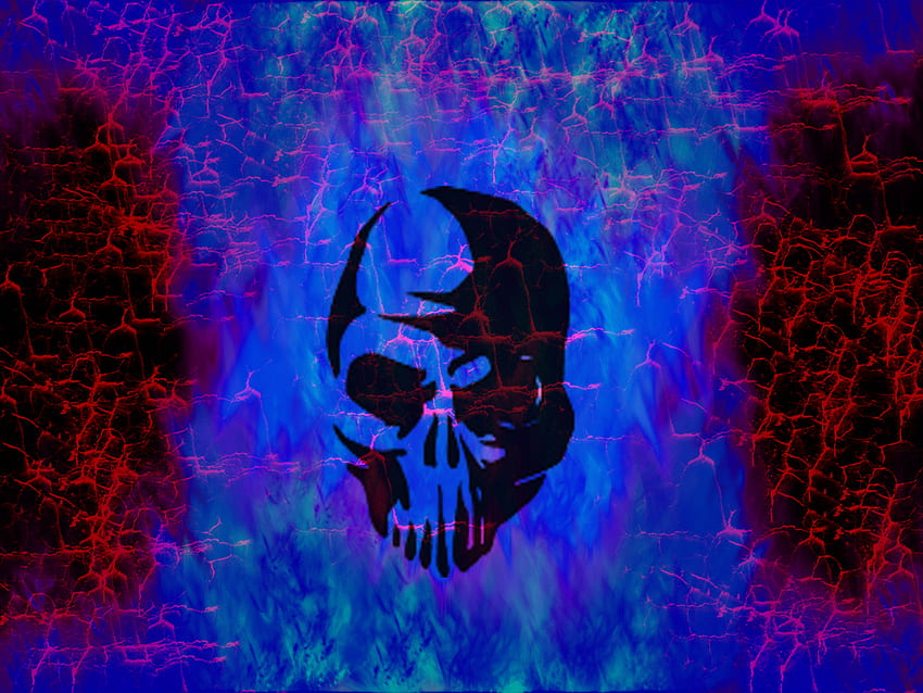Blue Fire Skull Blue fire skull and such by [] for your , Mobile & Tablet. Explore Blue Skull . Evil Skull , Pink Skull HD wallpaper