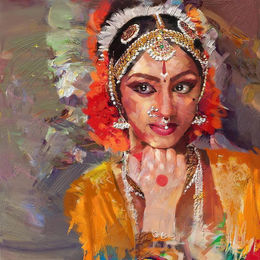 Klassische Tanzer, Cooler klassischer indischer Tanz HD-Handy-Hintergrundbild