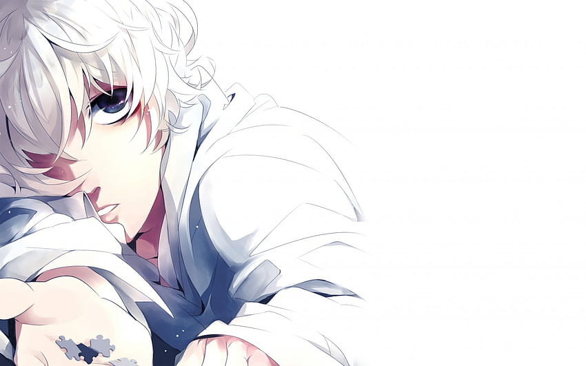 Near, cute, white, anime, boy HD wallpaper