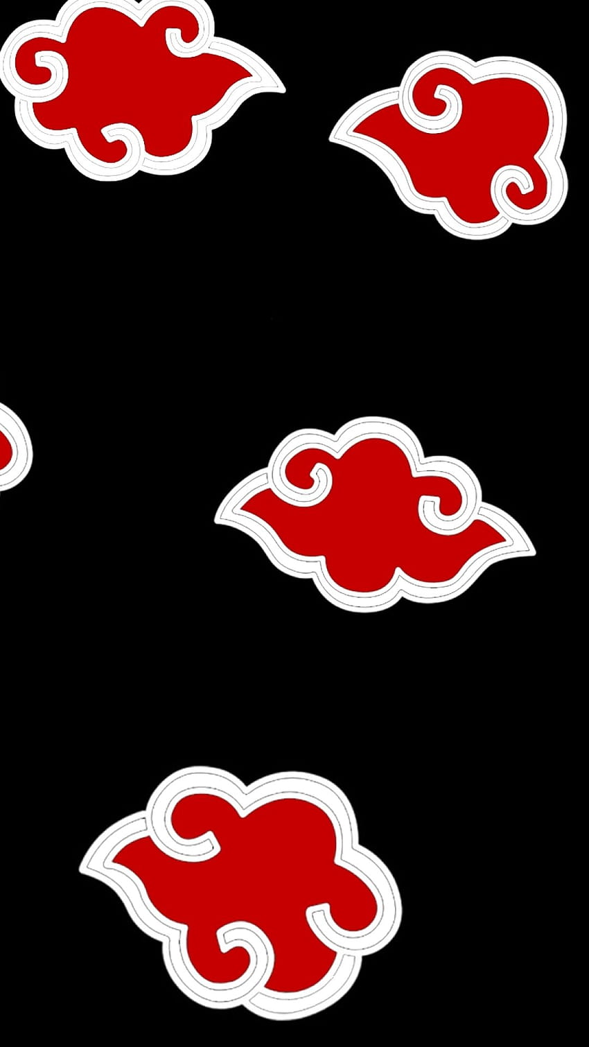 Anime Naruto Akatsuki Necklace Red Cloud Symbol Pendant Cosplay Jewelry  Gift | eBay
