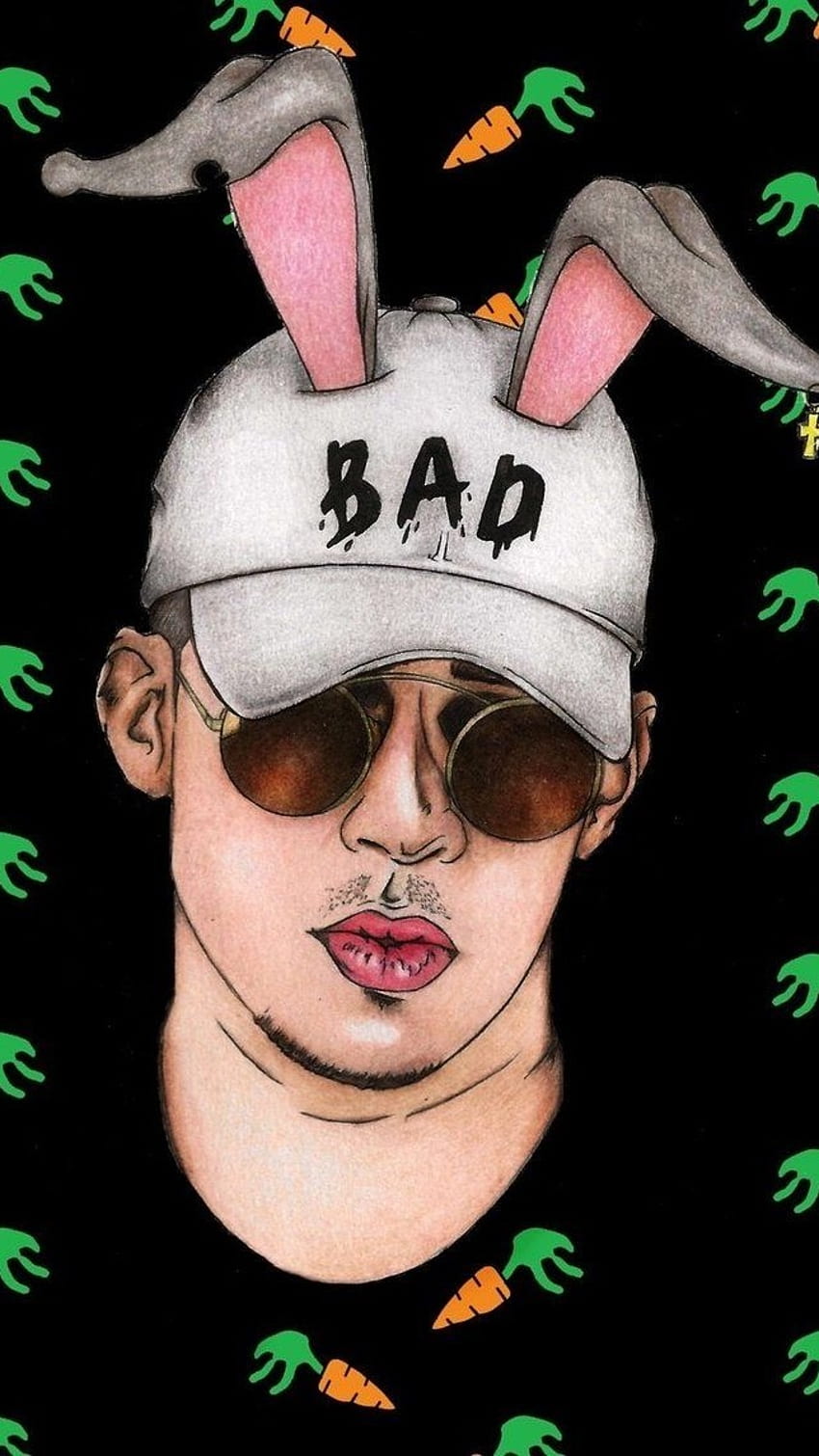 bad bunny funny wallpaper