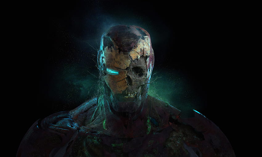 Zombie Iron Man , Superheroes, , , Background, and, Iron Man Ultra HD wallpaper