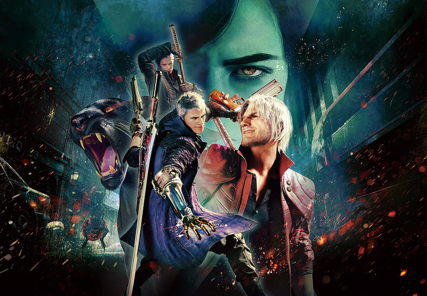 Devil May Cry 5 Special Edition, Games, , , Background, and, Devil May Cry 5 Logo HD wallpaper