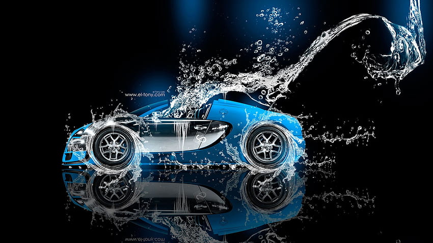 Bugatti Veyron Roadster Super Water Car 2014, Neon Bugatti HD wallpaper ...
