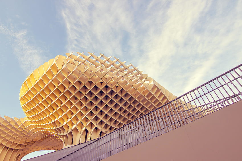 Architektura, fasada, budynek, kolor żółty Tapeta HD