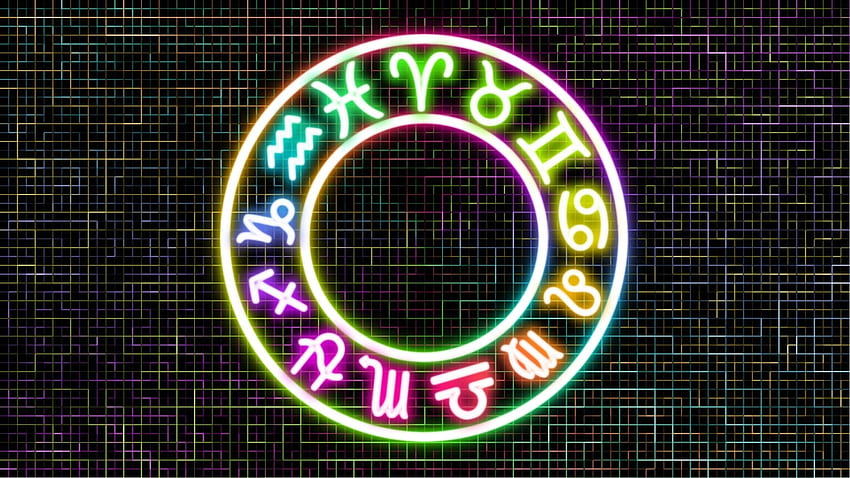 Zodíaco de astrologia, arco-íris, zodíaco, arte, horóscopo, astrologia papel de parede HD