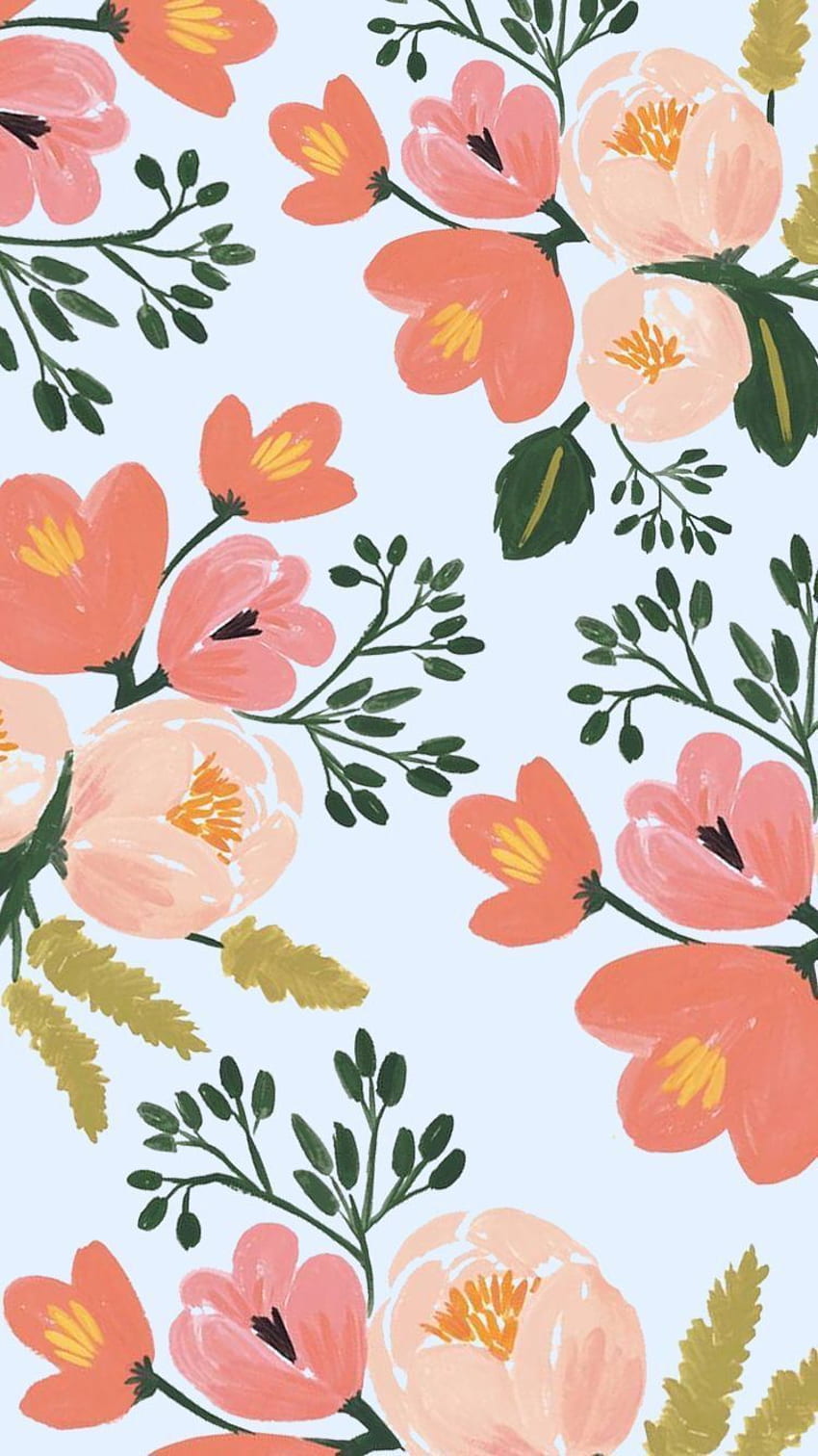ピーチフローラル。 花柄のiphone, Tumblr, 桃の花 HD電話の壁紙