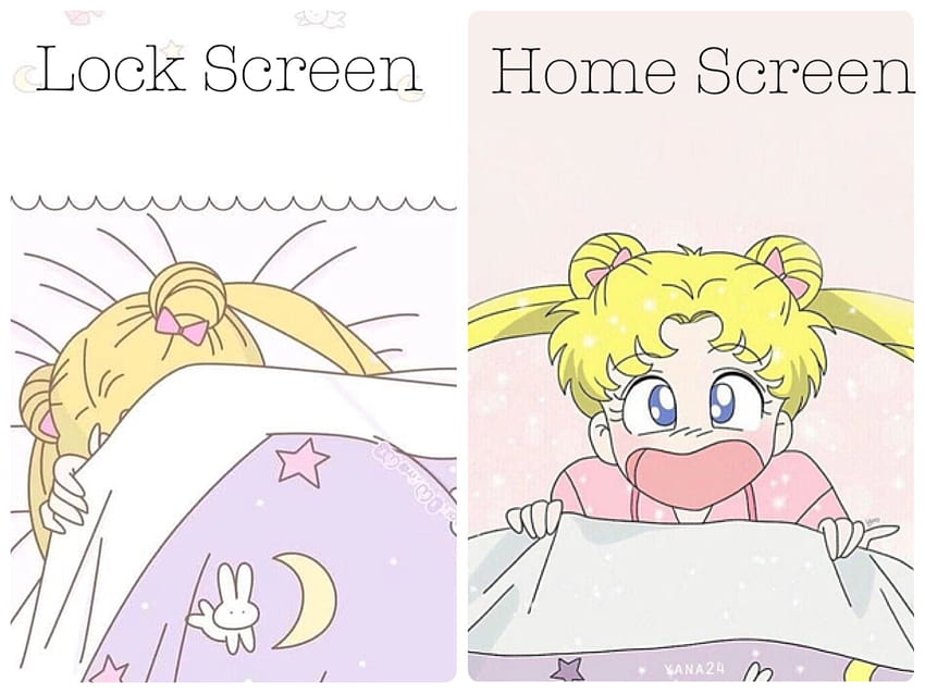 Lock Screen Aesthetic Moon iPhone, Sailor Moon Pattern HD wallpaper