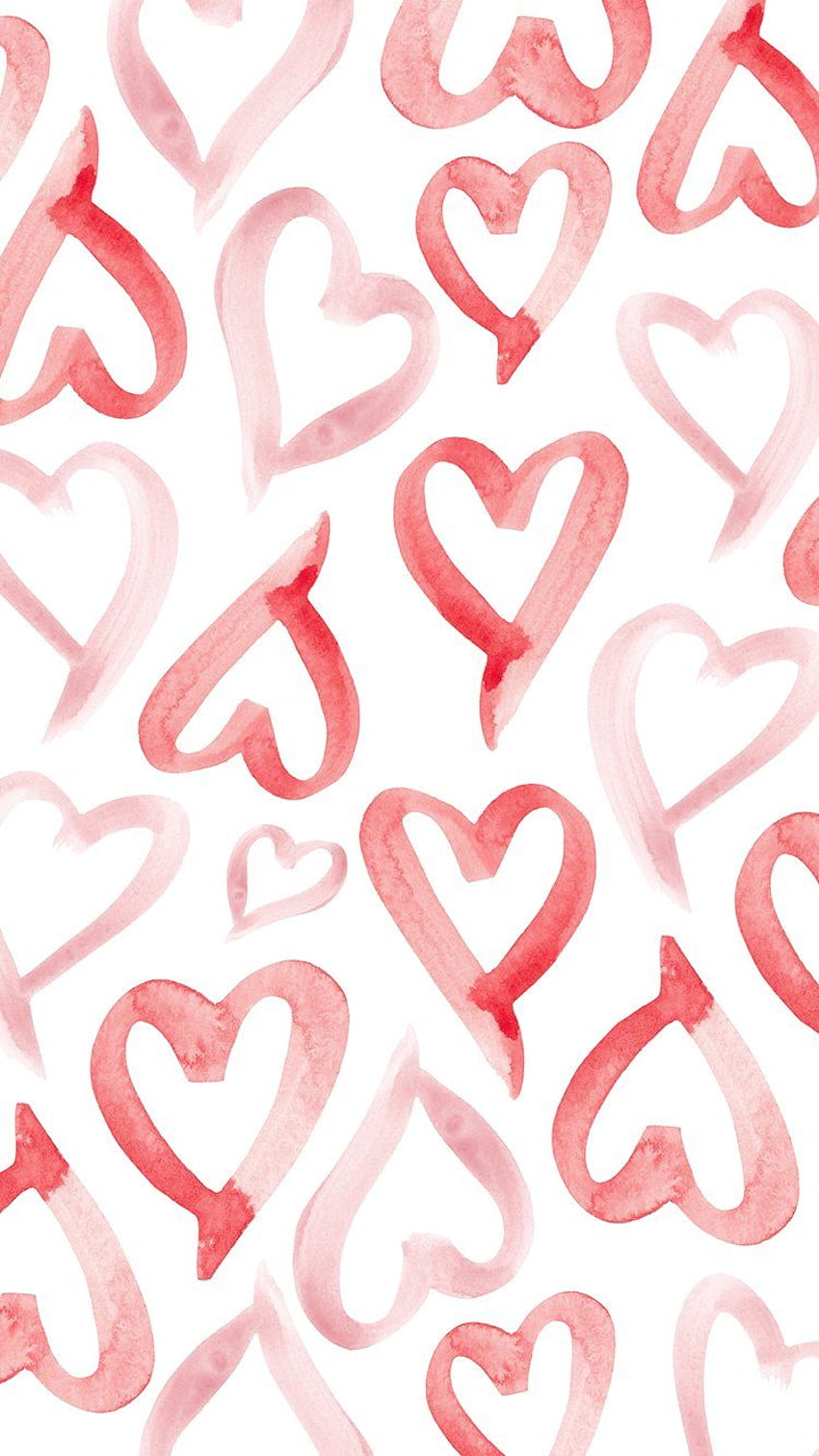 February bie: Valentine's Day Watercolor Heart HD phone wallpaper | Pxfuel