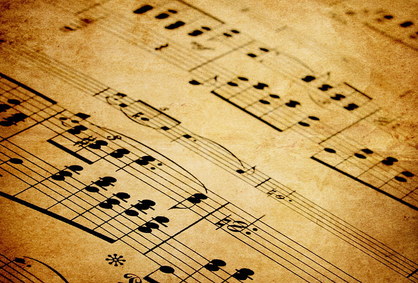 Old Music Sheet - Classical Music - HD wallpaper